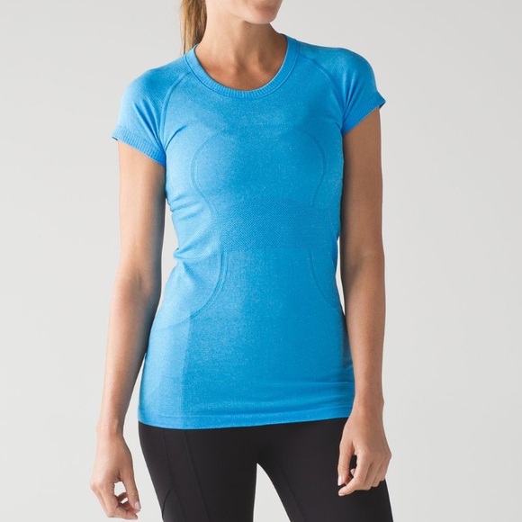 Tops - 6. Lululemon Swiftly Tech Short Sleeve Crew Blue
